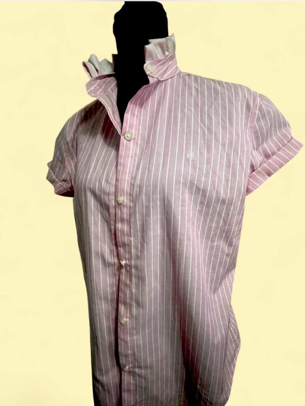 Up-cycled Ralph Lauren button down shirt women’s M